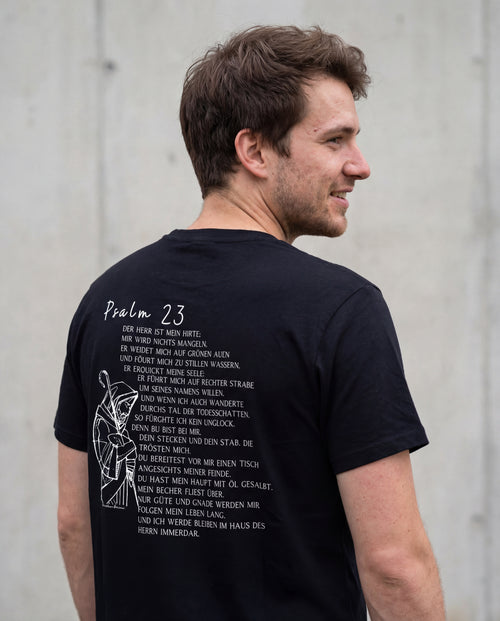 Psalm 23 text Shirt Backprint
