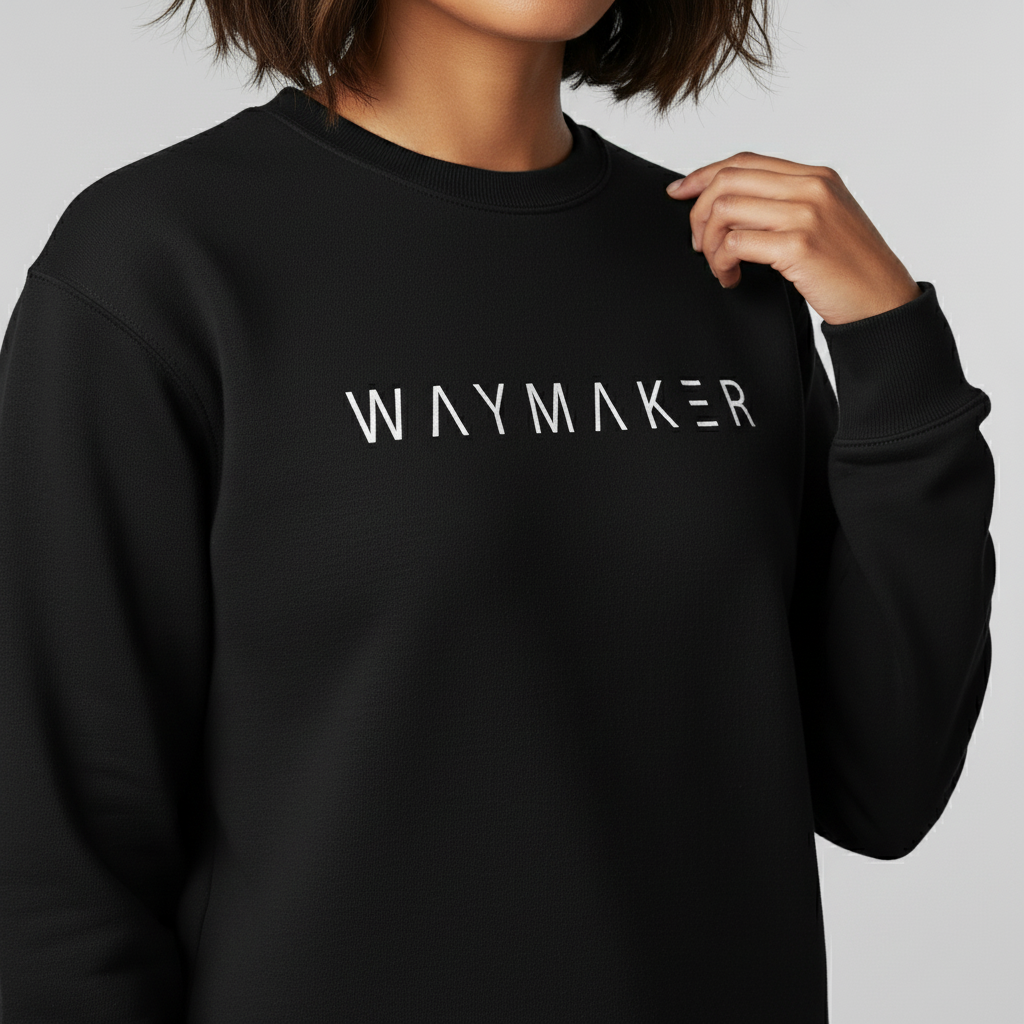Waymaker Sweatshirt Variante, Mountain Movers christliches Design