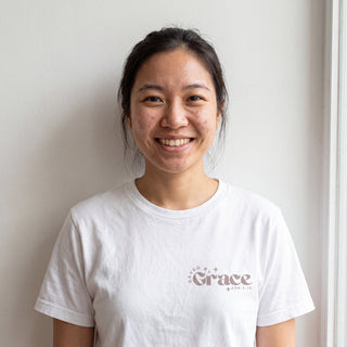 Saved by grace retro taupe Shirt, weitere Ansicht