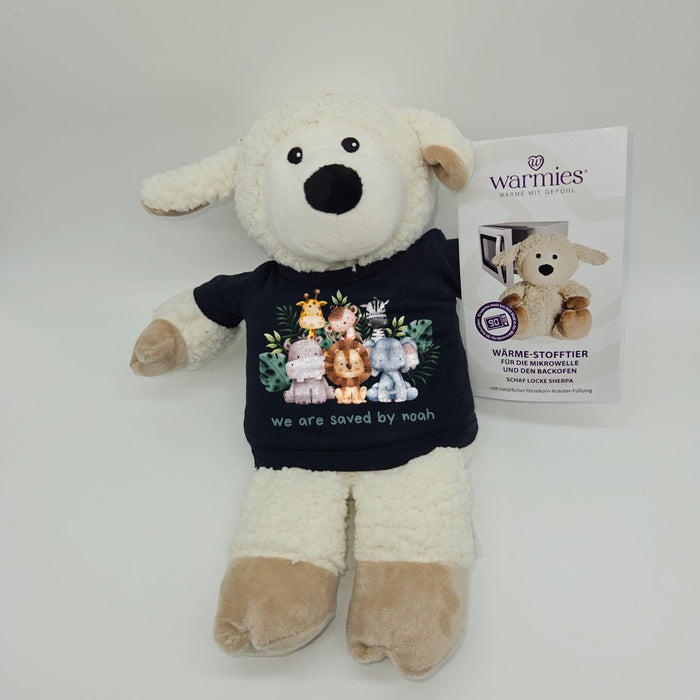 Warm cuddly toy "Saved by Noah Animals" sheep