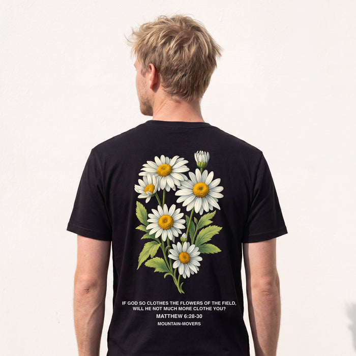 Trust in God's Provision flower Shirt Backprint