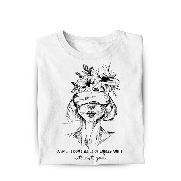 Vertrouwen op God Dames T-shirt