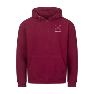 Already won Zipper Hoodie Detailansicht, Mountain Movers christliche Streetwear