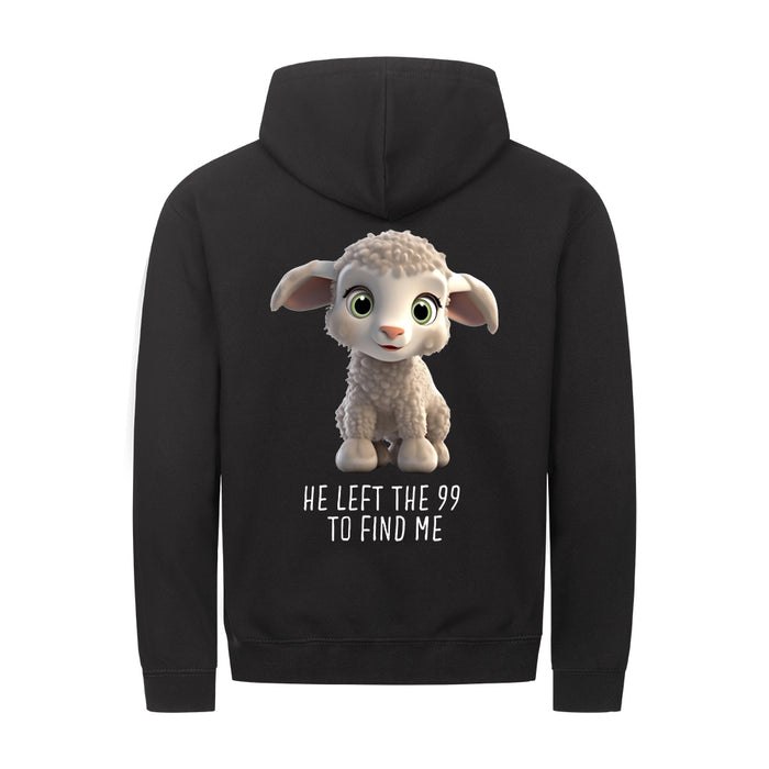 Left the 99 Sheep Zipper Hoodie Backprint