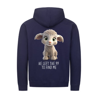 Left the 99 Sheep Zipper Hoodie Backprint Detailansicht, Mountain Movers christliche Streetwear