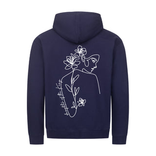 Daughter of the King Zipper Hoodie Backprint Detailansicht, Mountain Movers christliche Streetwear