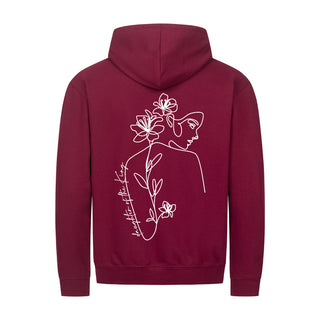 Daughter of the King Zipper Hoodie Backprint Detailansicht, Mountain Movers christliche Streetwear