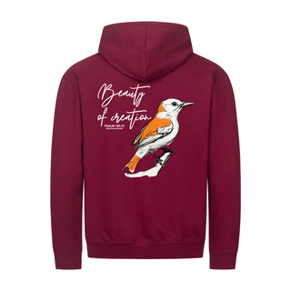 Beauty of creation Zipper Hoodie Backprint Detailansicht, Mountain Movers christliche Streetwear