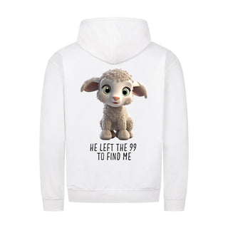 Left the 99 Sheep Zipper Hoodie Backprint Variante, Mountain Movers christliches Design