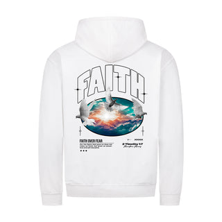 Faith Zipper Hoodie Backprint Variante, Mountain Movers christliches Design