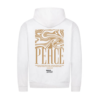 peace streetwear Zipper Hoodie Backprint Variante, Mountain Movers christliches Design