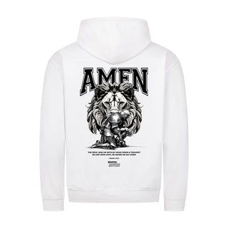 Amen Zipper Hoodie Backprint Variante, Mountain Movers christliches Design