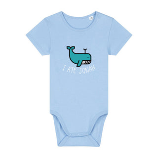 I ate Jonah Baby Body Kurzarm Babyblau