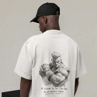 Mighty Power Gym Oversized T-Shirt BackPrint