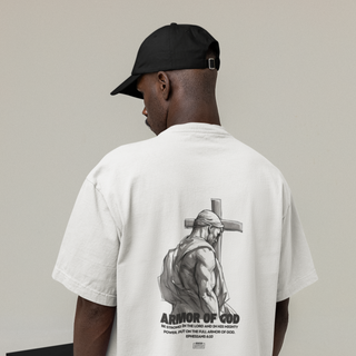Armor of God Gym Oversized Shirt BackPrint Variante, Mountain Movers christliches Design