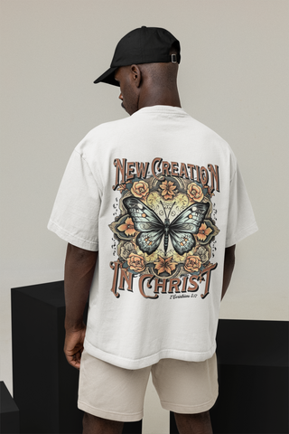 New Creation in Christ Oversized T-Shirt BackPrint