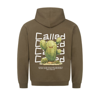 Called Cactus - Trust in his way Hoodie BackPrint Variante, Mountain Movers christliches Design