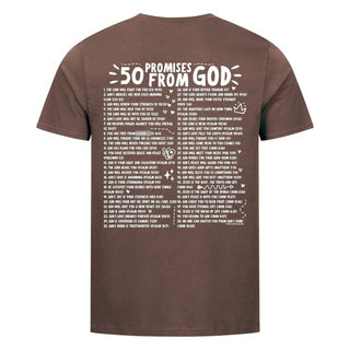 50 Promises from God Shirt BackPrint Braun