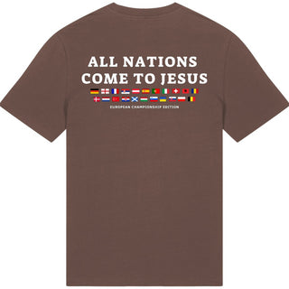 All nations come to Jesus Unisex Shirt BackPrint Braun