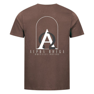 Alpha Omega Shirt BackPrint Braun