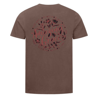 Amazing Grace circle Shirt Backprint Braun