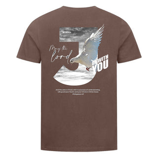 Be with you Shirt Backprint Braun