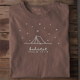 Behütet Psalm 121:8 T-Shirt Braun