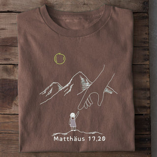 Berge versetzen Shirt Braun