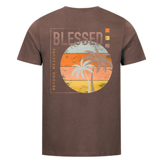 Blessed Retro Shirt Backprint Braun