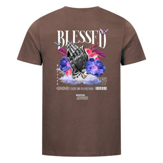 Blessed Streetwear T-Shirt Backprint Braun