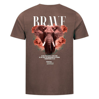 Brave Streetwear Shirt Backprint Braun