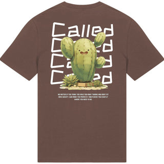 Called Cactus (Trust in his way) Shirt BackPrint Braun