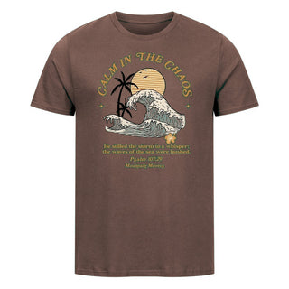 Calm in the Chaos Psalm Shirt Braun