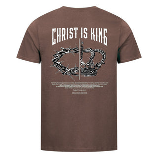 Christ is King Easter Shirt BackPrint Braun