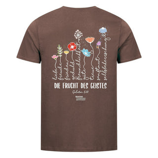 die frucht des geistes Shirt Backprint Braun