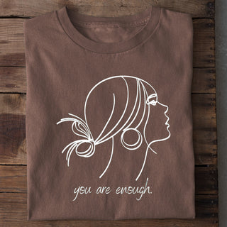 enough T-Shirt Braun