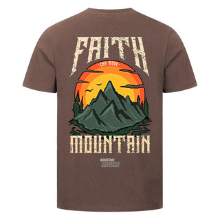 Faith Mountain Shirt Backprint Braun