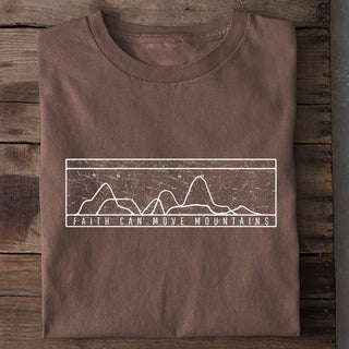 Faith simple retro Shirt Braun