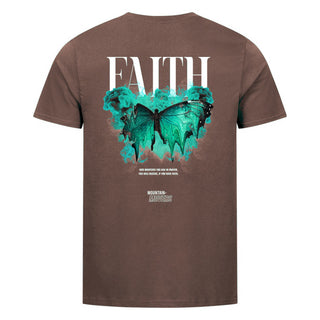 Faith Streetwear Shirt BackPrint Braun