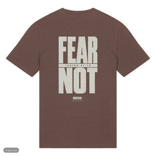 Fear Not Typo T-Shirt Front & Backprint Braun