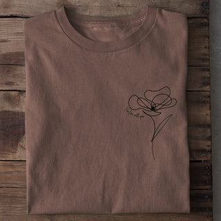 For i am with you - Lineart Shirt Braun