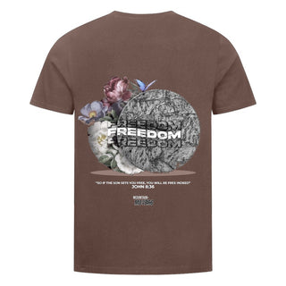 Freedom Grave Shirt Backprint Braun