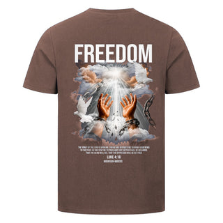 Freedom Shirt Backprint Braun