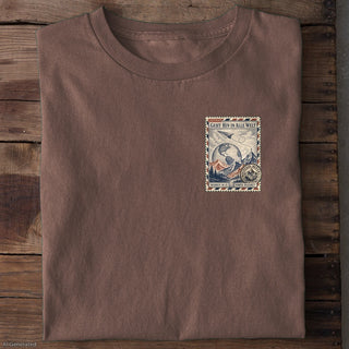 Geht hin in alle Welt Markus 16:15 T-Shirt Braun