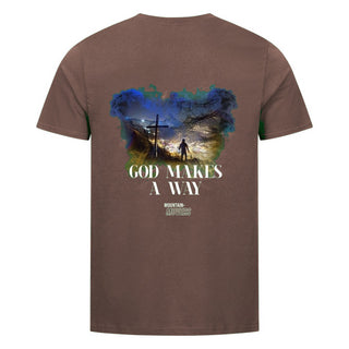 God makes a Way Shirt Backprint Braun