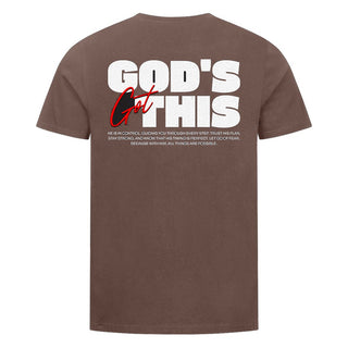 God's Got This Shirt Backprint Braun