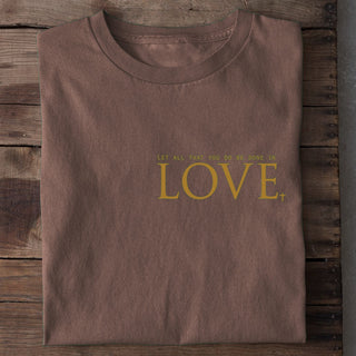 Golden Love Shirt Braun