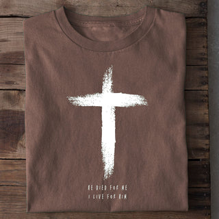 He Died Shirt Braun