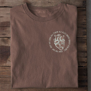 Herz behüten Shirt Braun