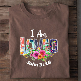 I am Loved Shirt Braun